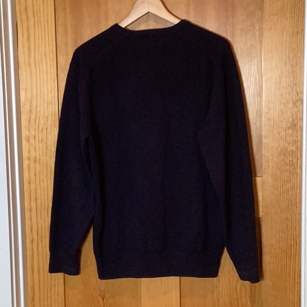 Alan Paine Sapphire Blue Super Geelong Sweater - Picture 4 of 5